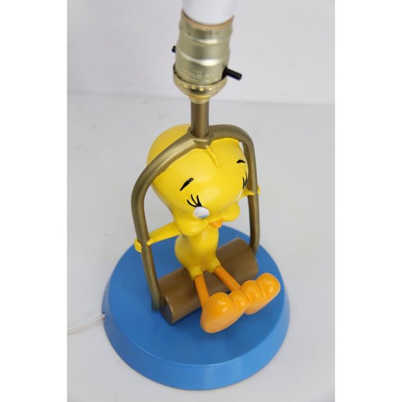 Vintage 1998 Rare Warner Brothers Studio Store Tweety Swing Lamp NO SHADE - Picture 7 of 12